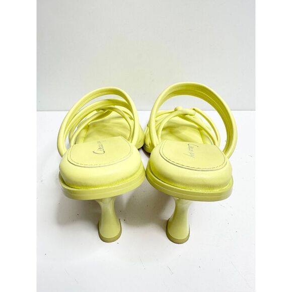 Sam Edelman Sandals Womens Size 8 Square Toe Slide On Lime Green - Picture 5 of 10